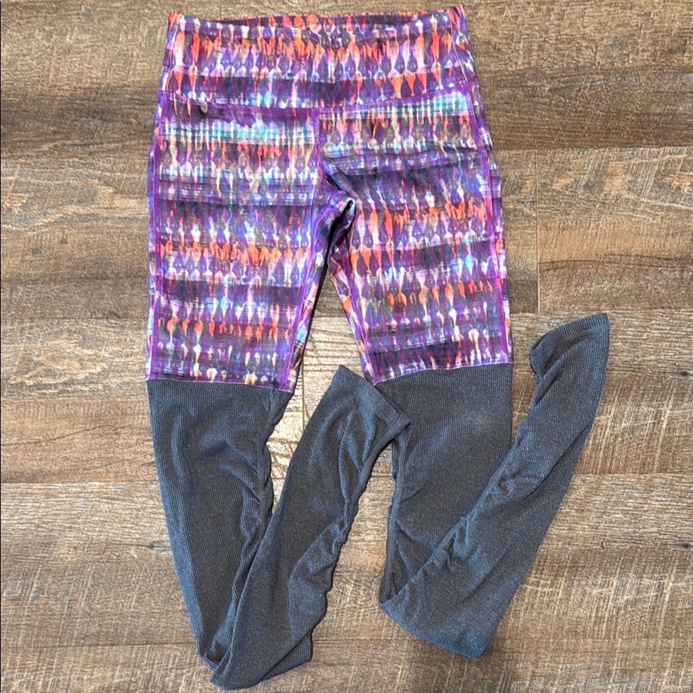 ALOyoga OG Vintage Purple Tie Dye Goddess Legging size small